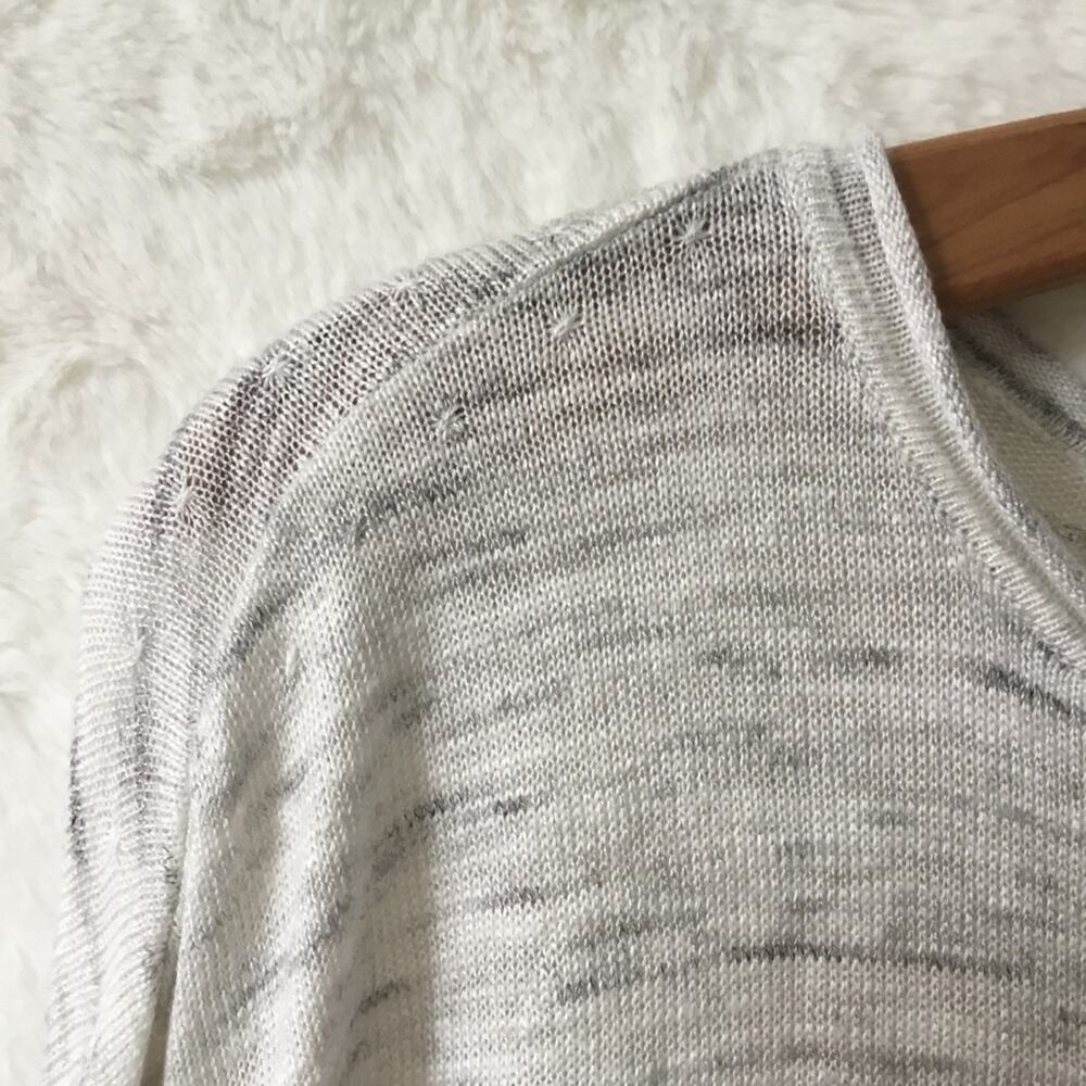 Lou & Grey Light Gray Ribside Boatneck Sweater Top - Picture 4 of 16
